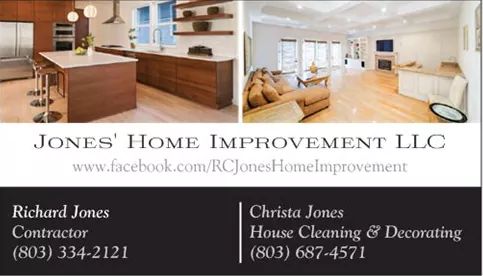 Jones' Home Improvement LLC 604 Academy St, Batesburg-Leesville South Carolina 29006