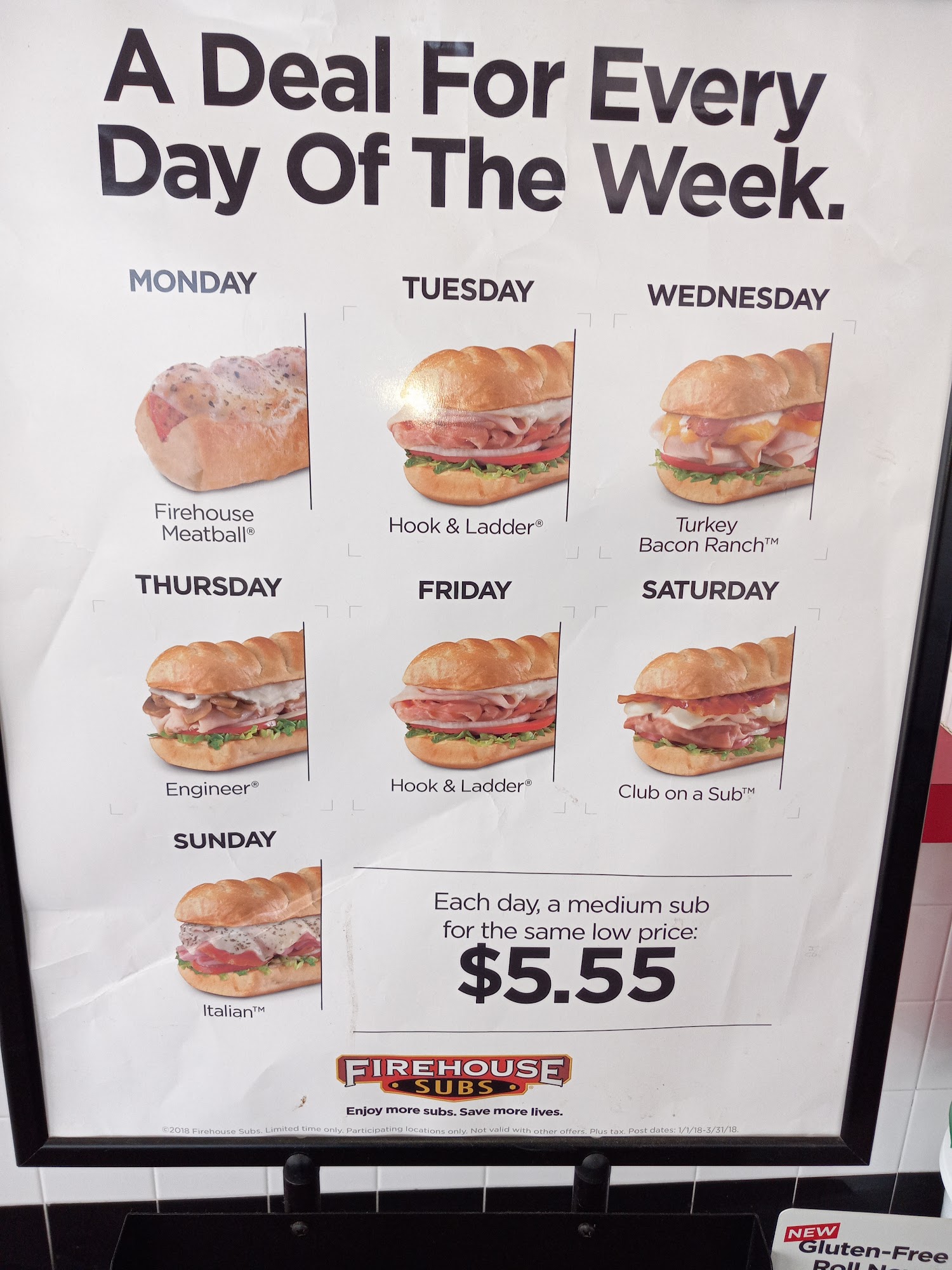 Firehouse Subs Killian Crossing Menu