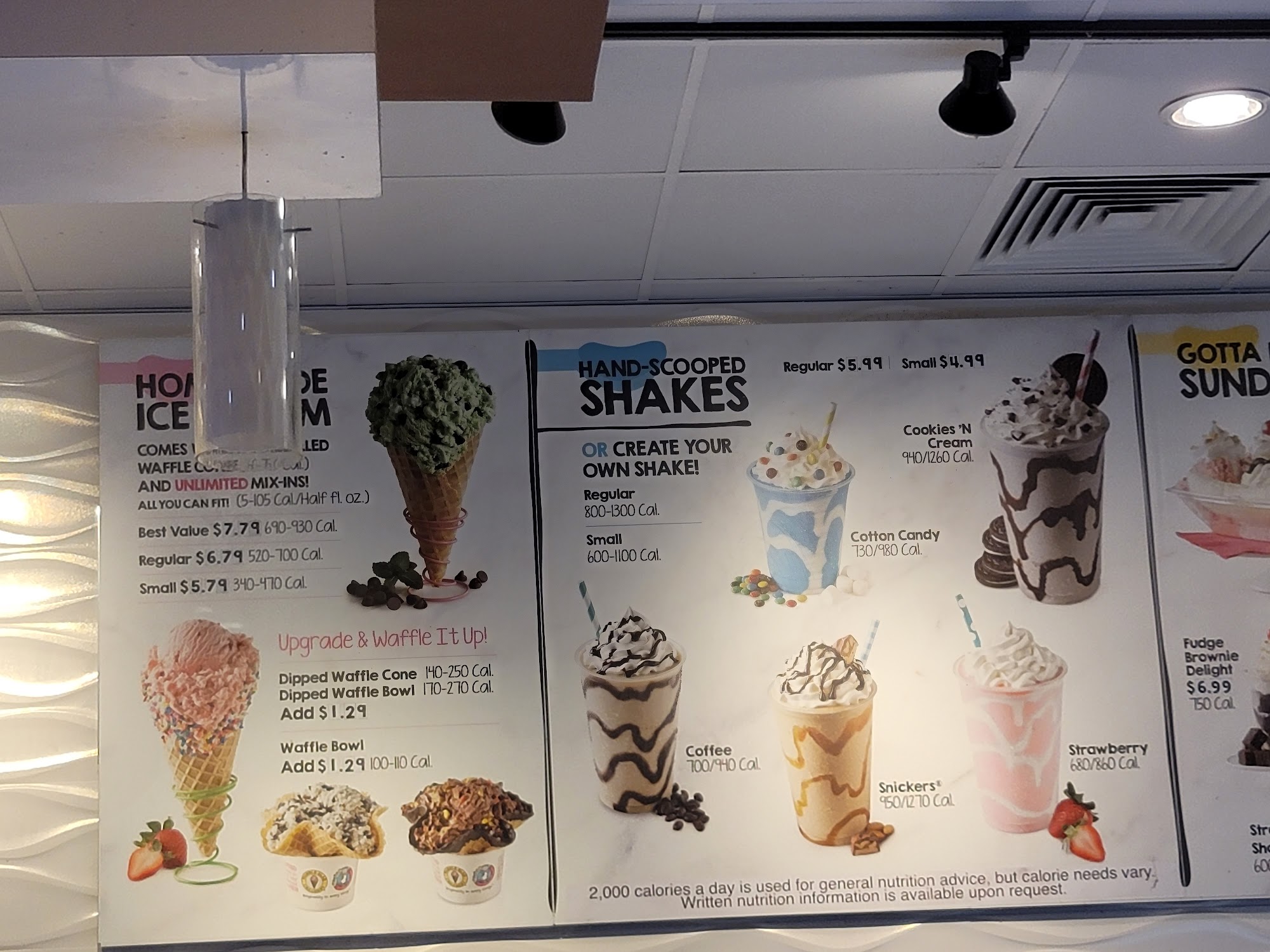Marble Slab Creamery Menu