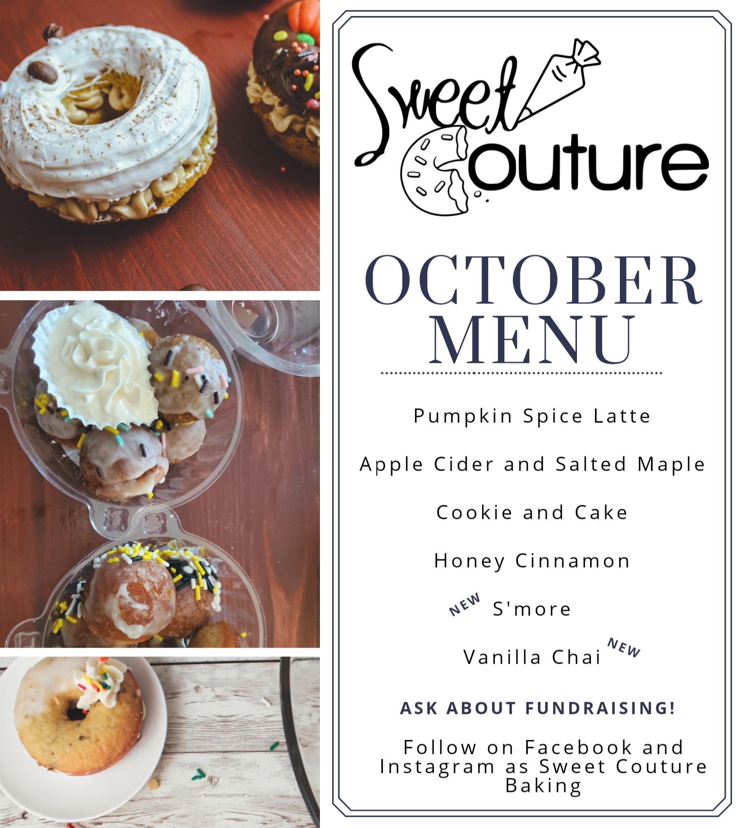 Sweet Couture Menu
