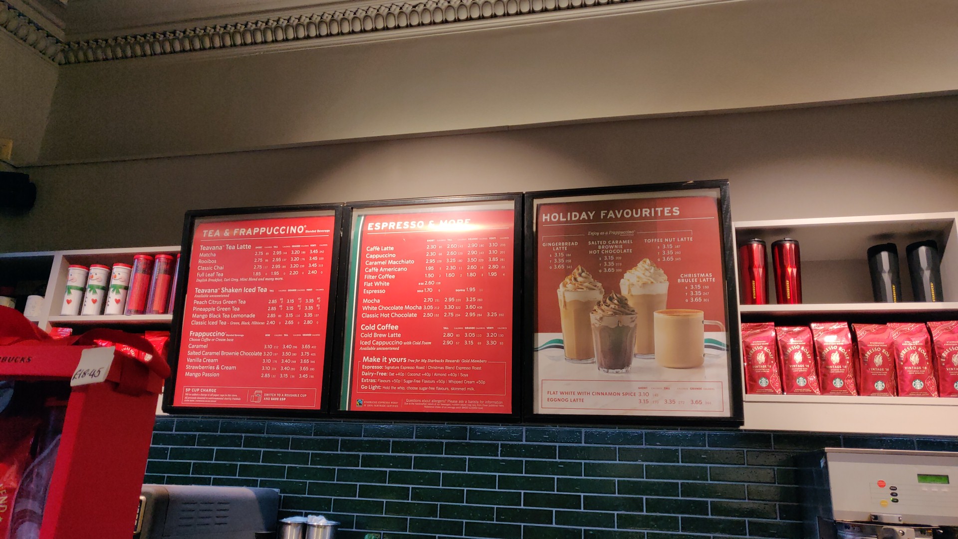 Starbucks Menu
