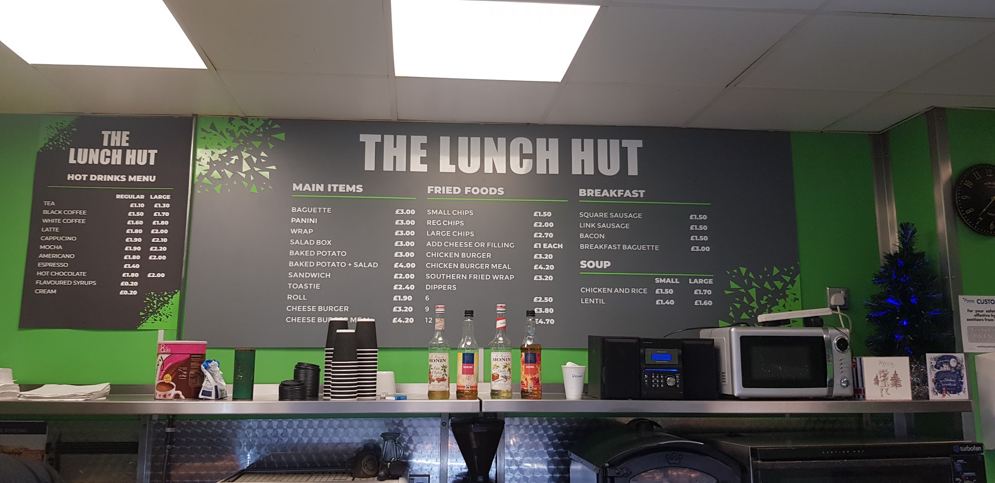 Baguette Express Menu