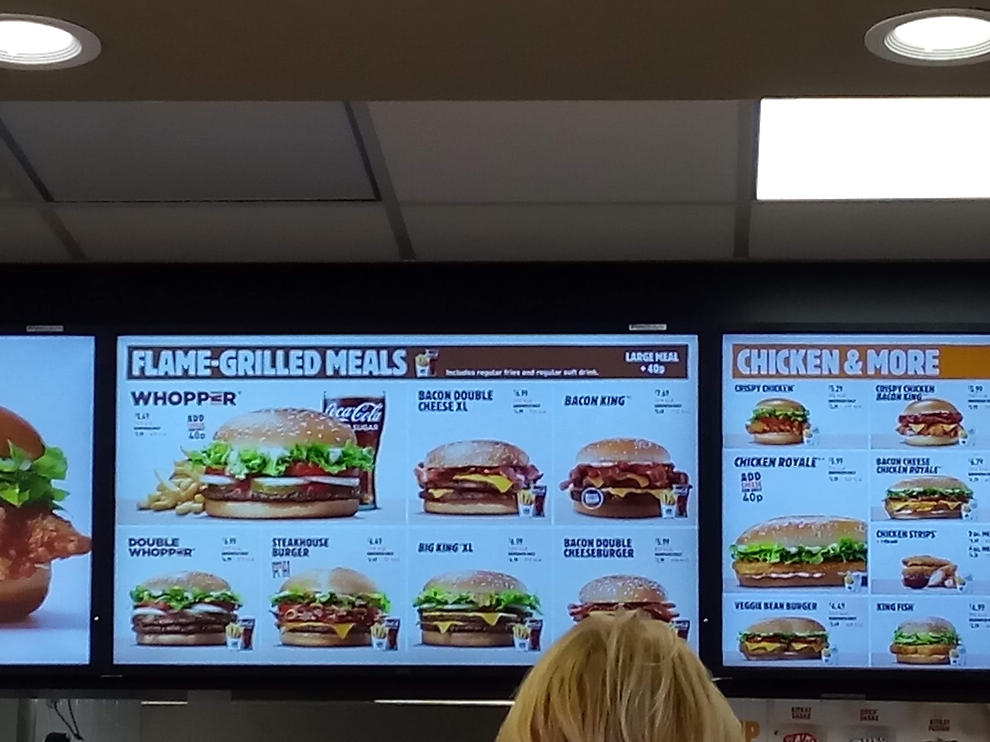 Burger King Menu