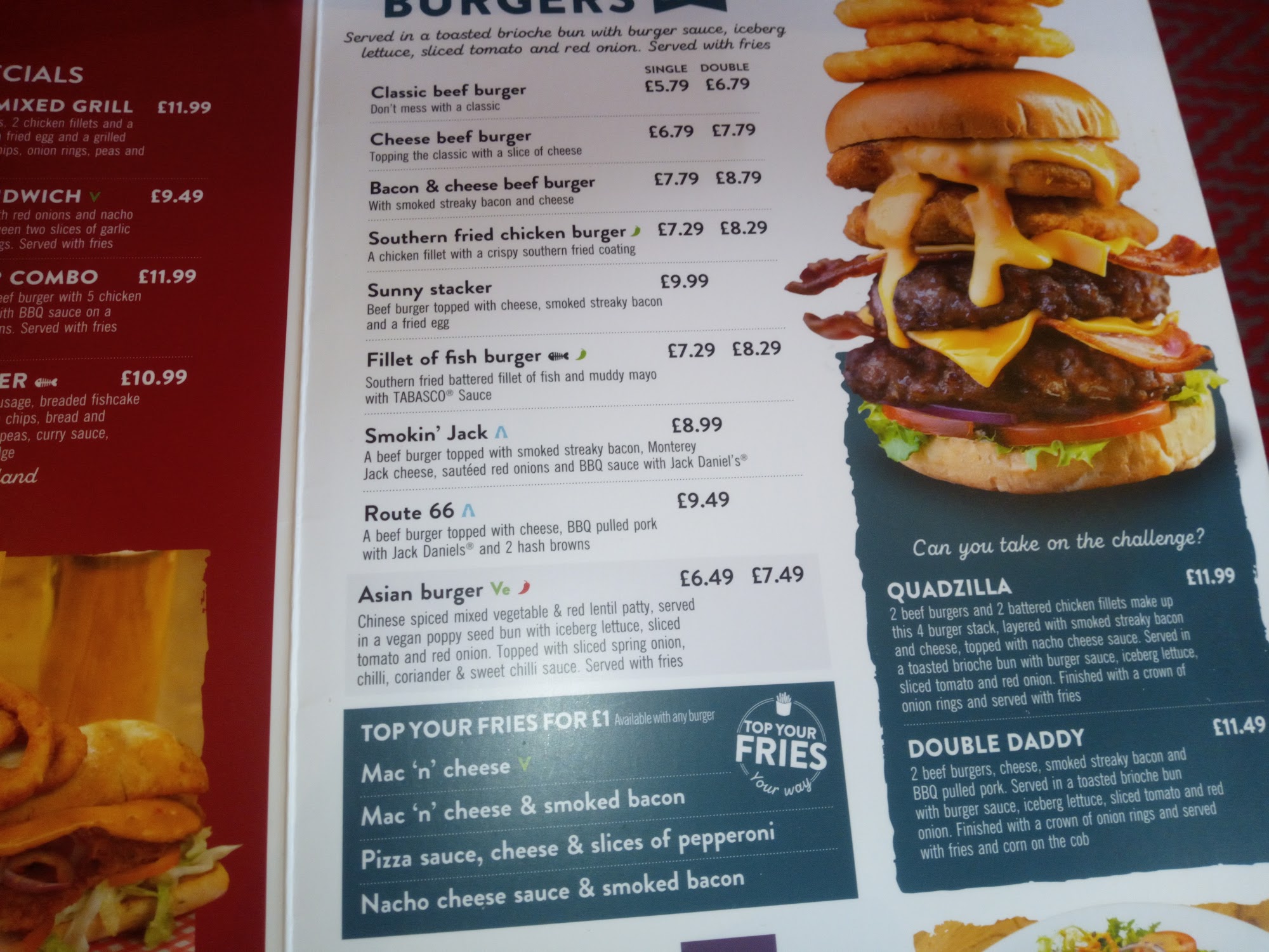 The Capelrig Menu