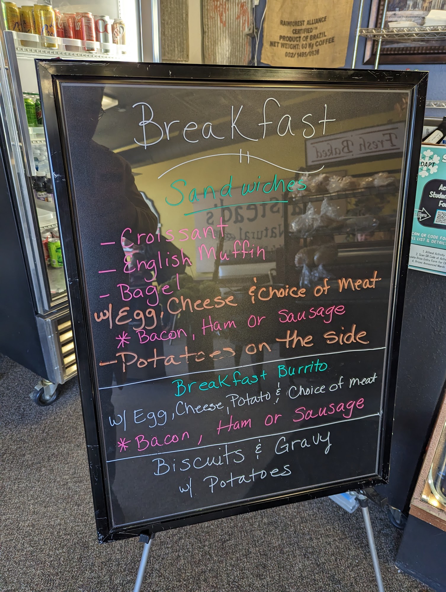 Brookings Bakery Menu