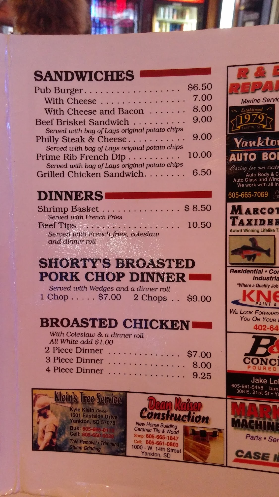 Stringers Bar & Grill, Yankton Menu, Reviews (121), Photos (48