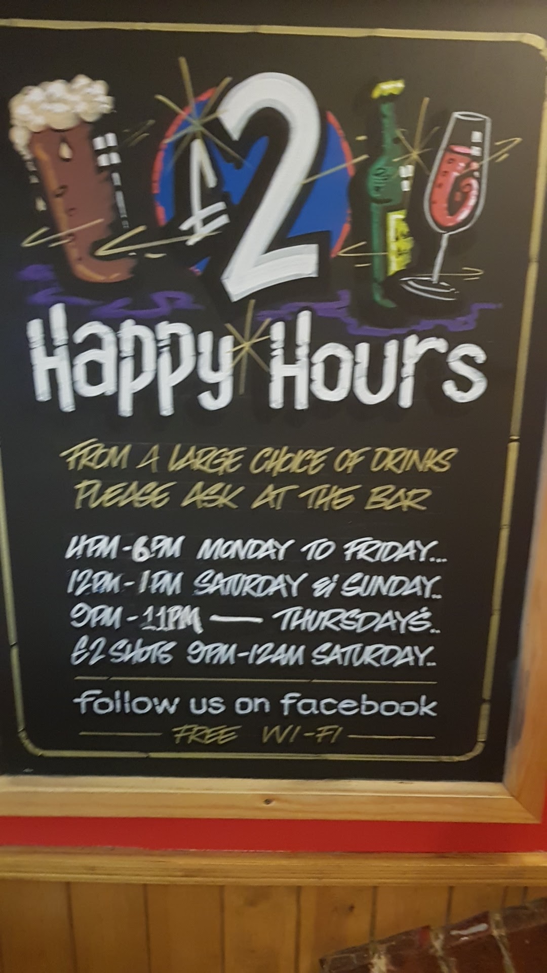 The Joiners Arms Menu