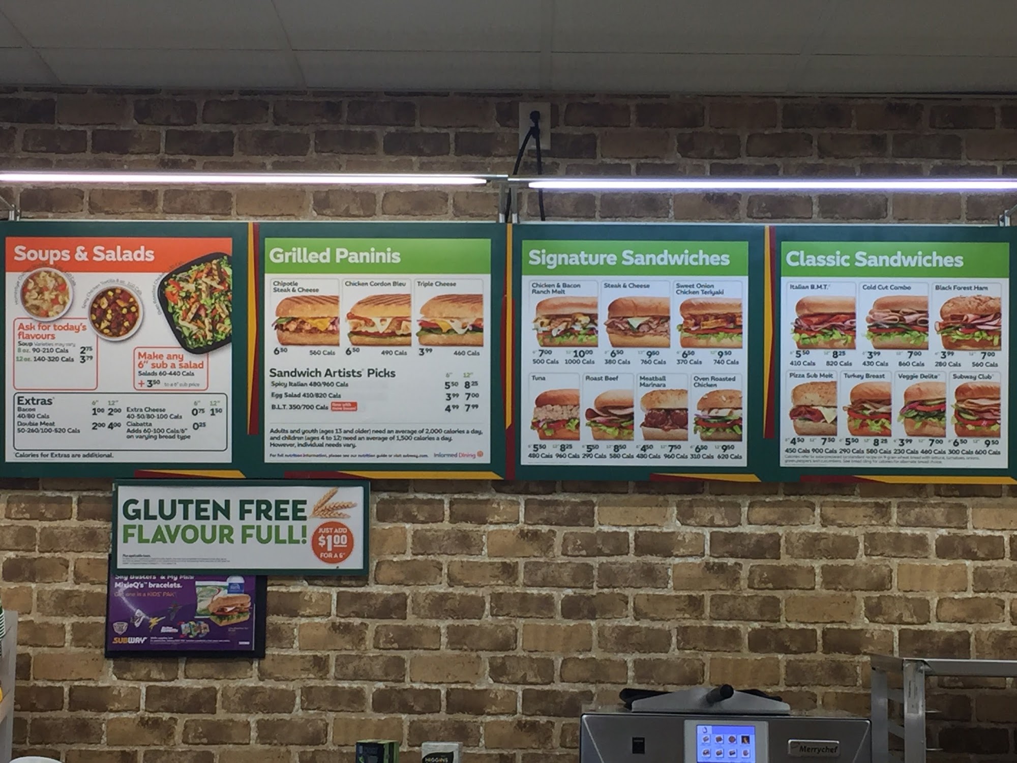 Subway Menu