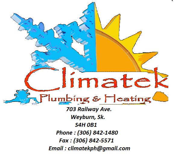 Climatek Plumbing & Heating Corp 703 Railway Ave, Weyburn Saskatchewan S4H 0B1