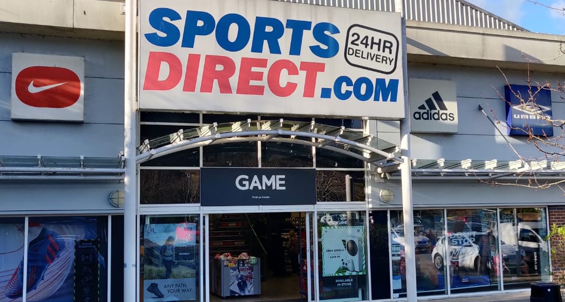 GAME Yeovil inside Sports Direct