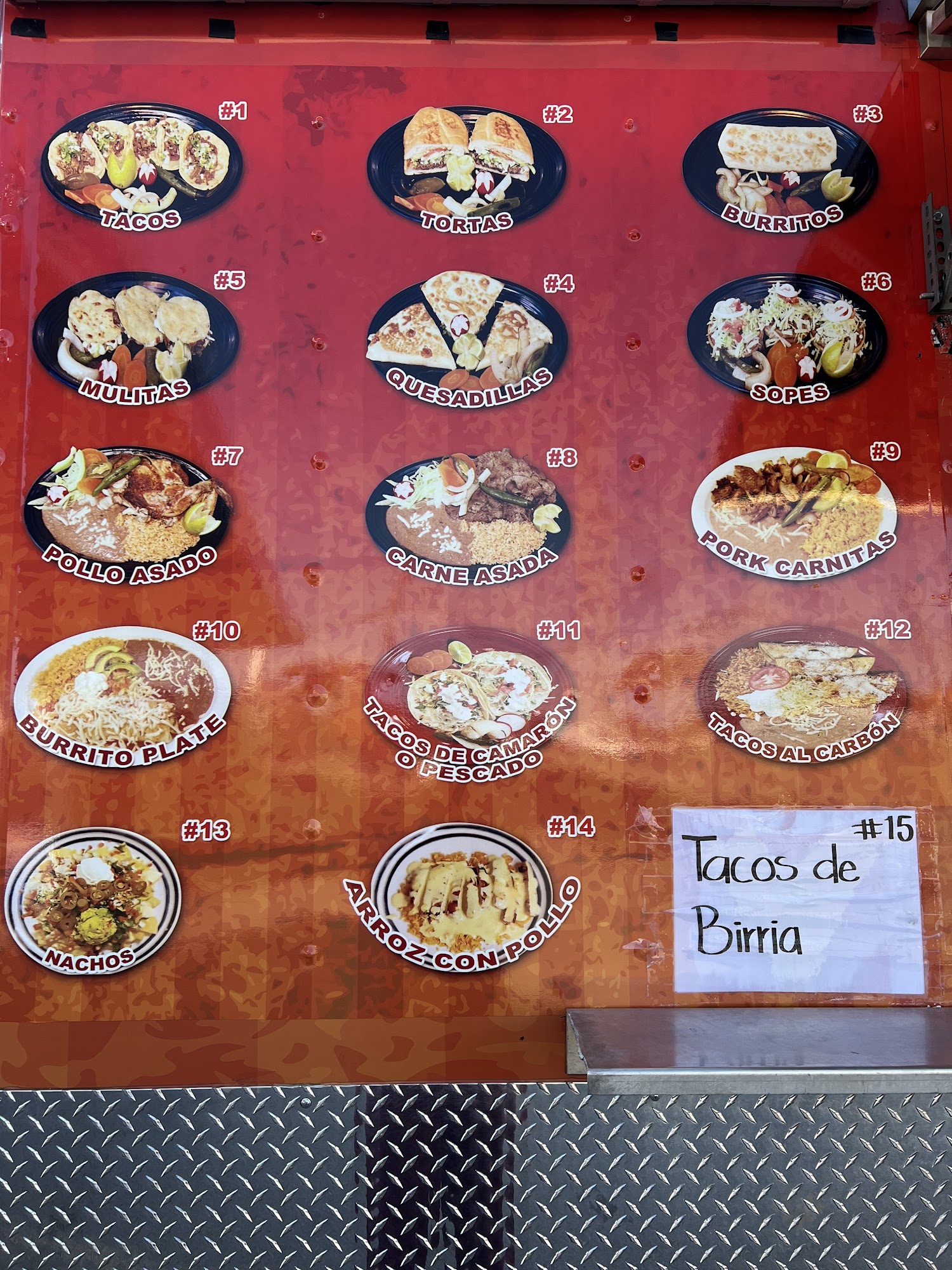 Taqueria La Auténtica Menu