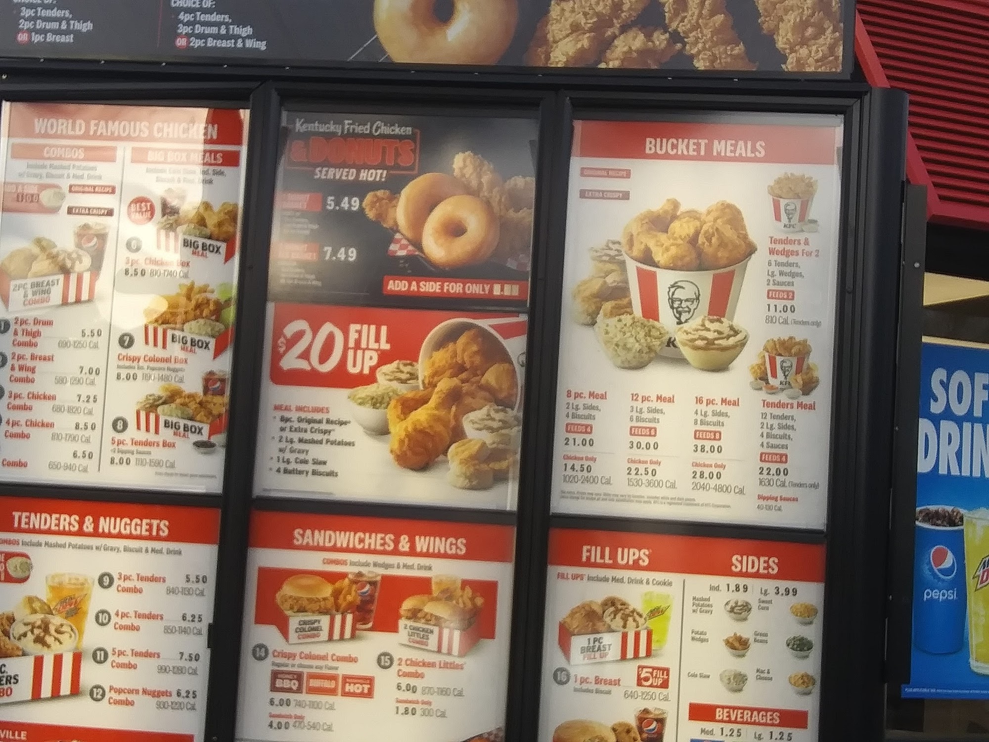 KFC Menu
