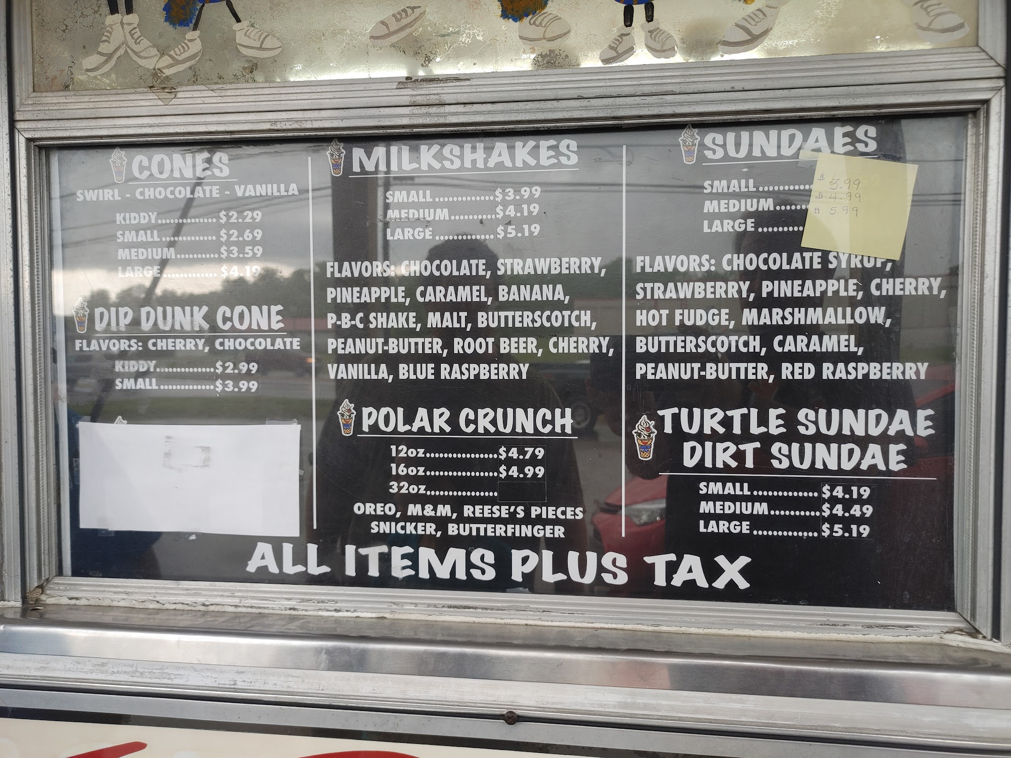 PoHo's icecream Menu