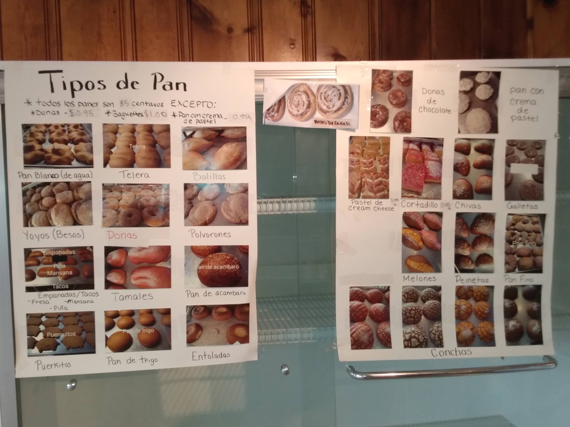 Panaderia La Prieta Menu