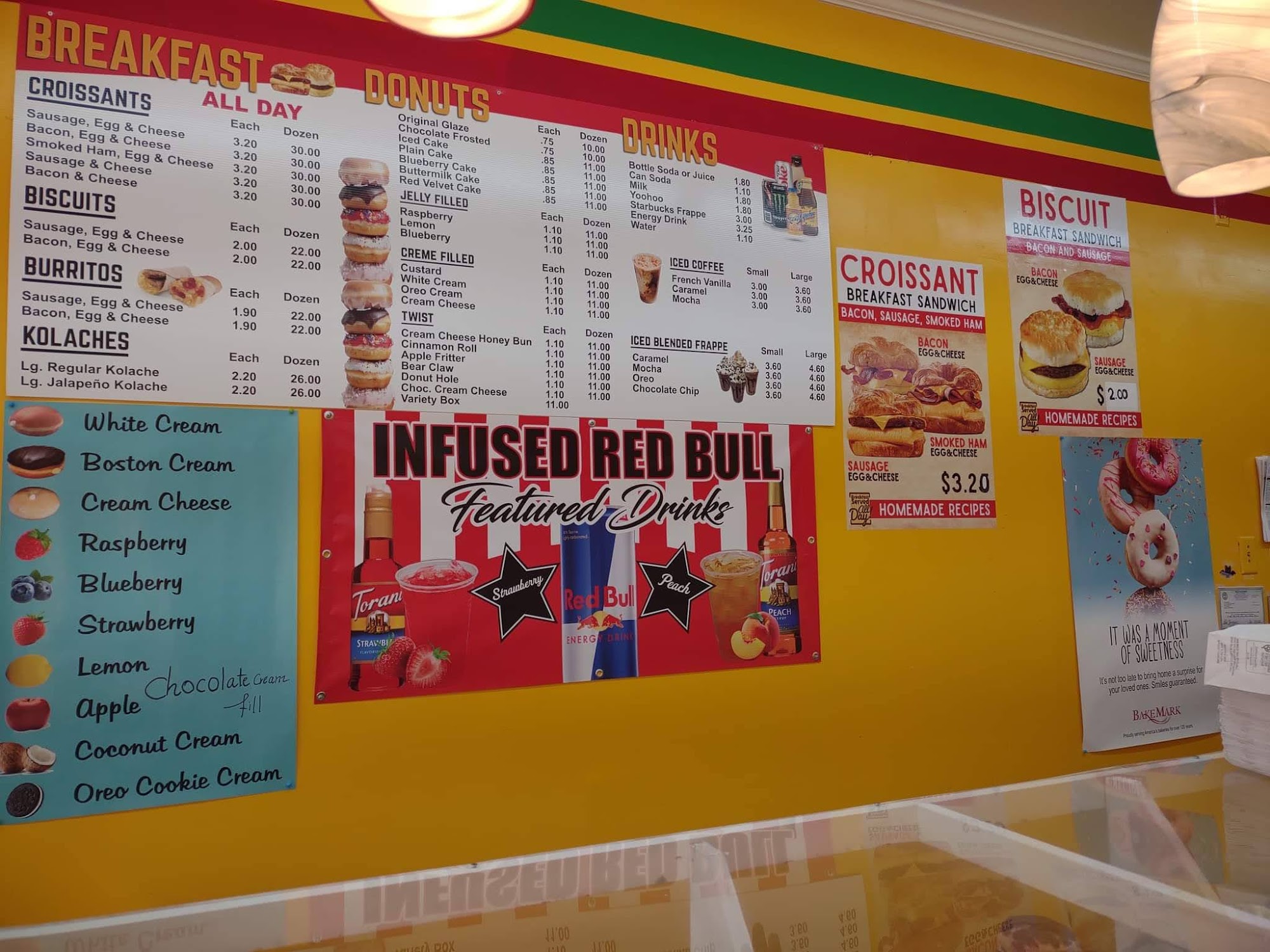 Tastee King Donuts Menu