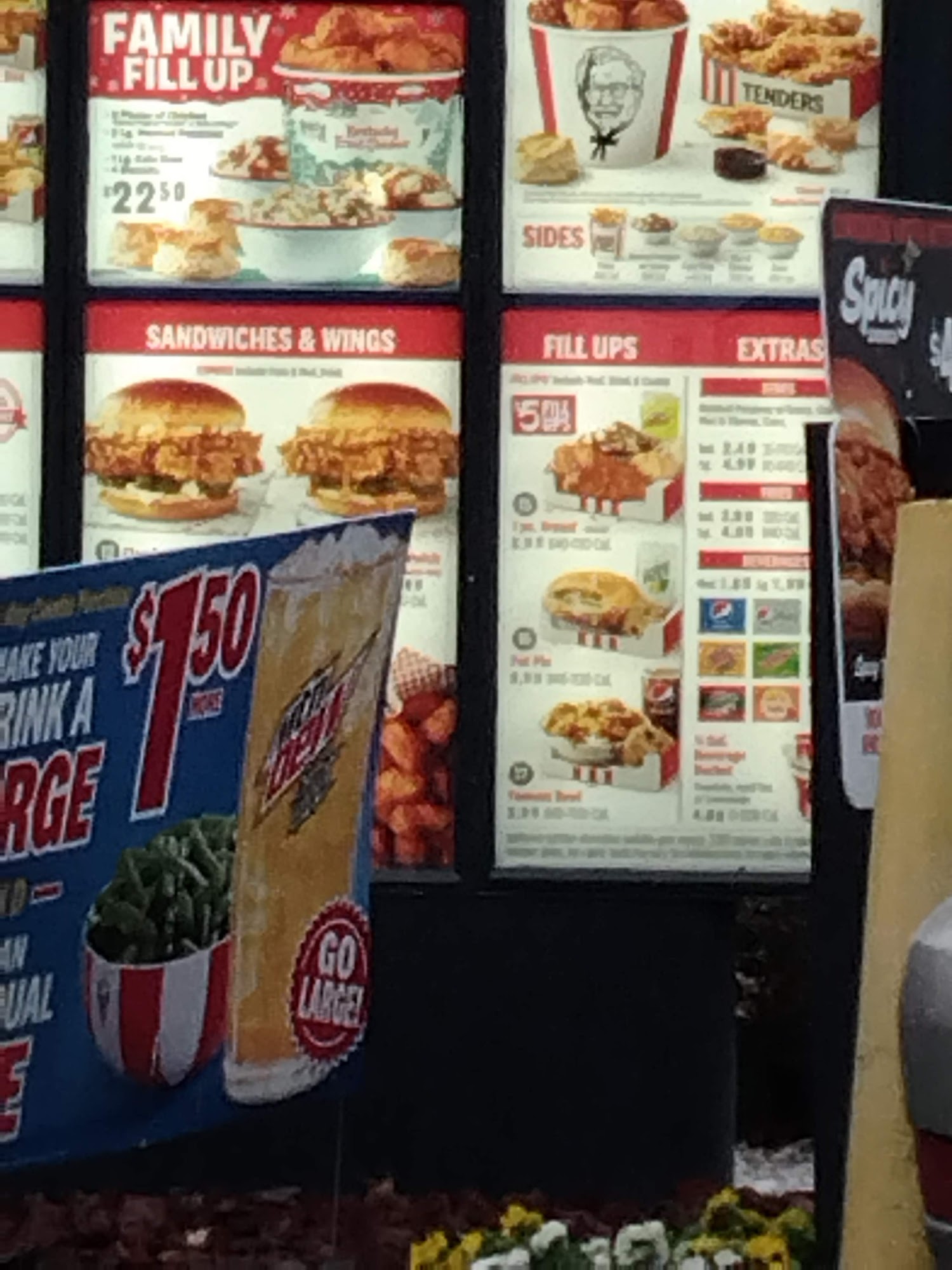 KFC Menu