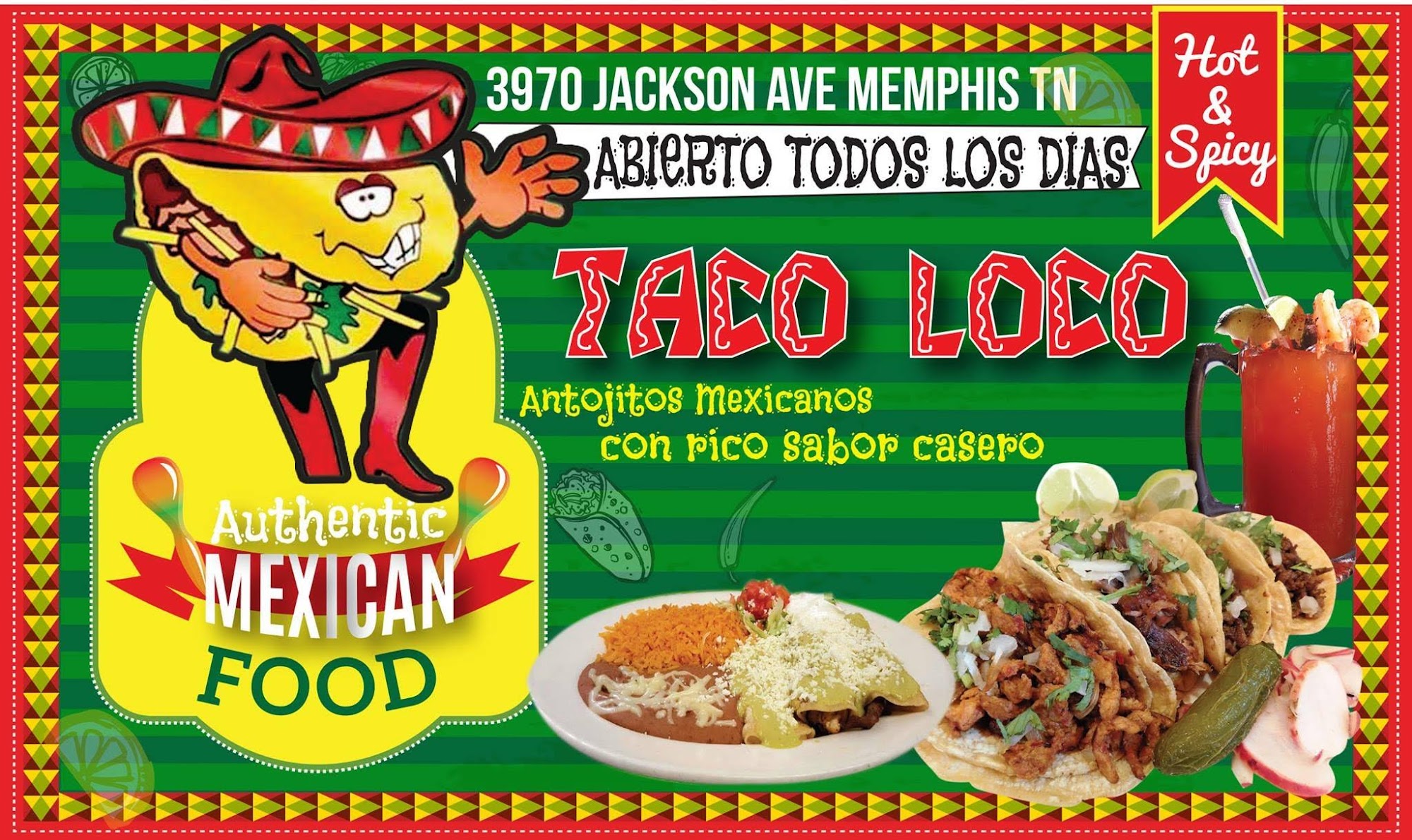 Taco Loco Menu