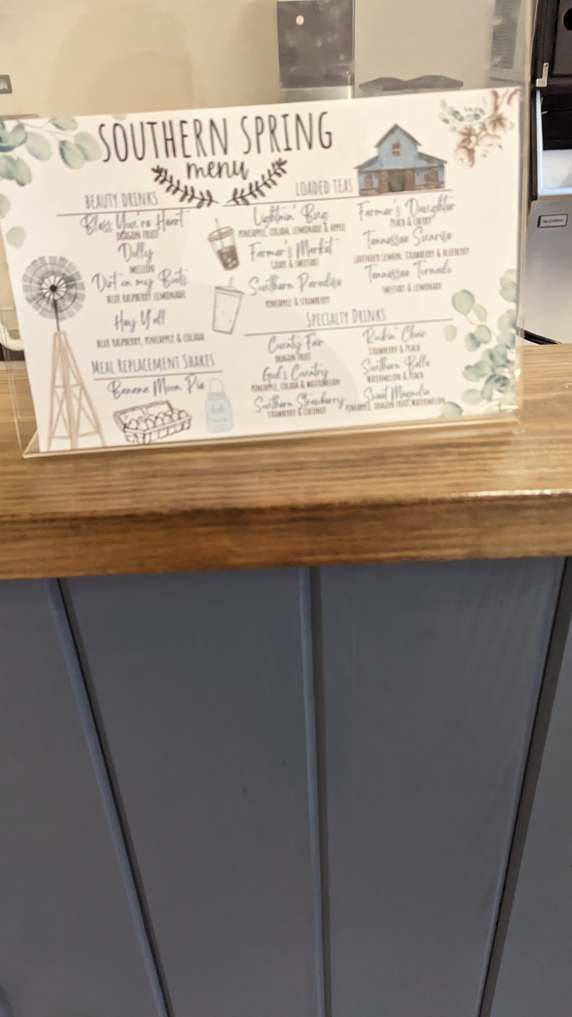 Ocoee Nutrition Menu