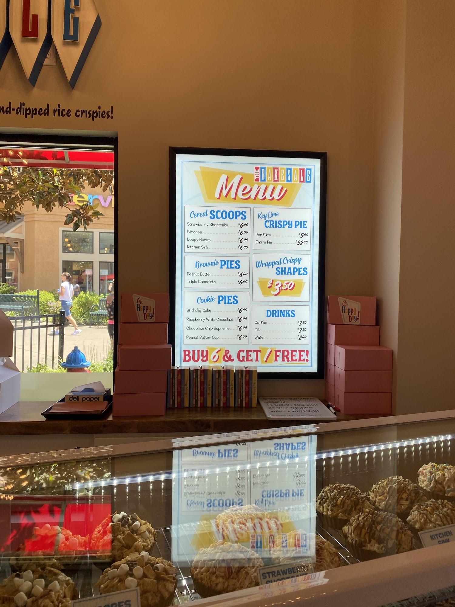 The BAKESALE - Pigeon Forge Menu