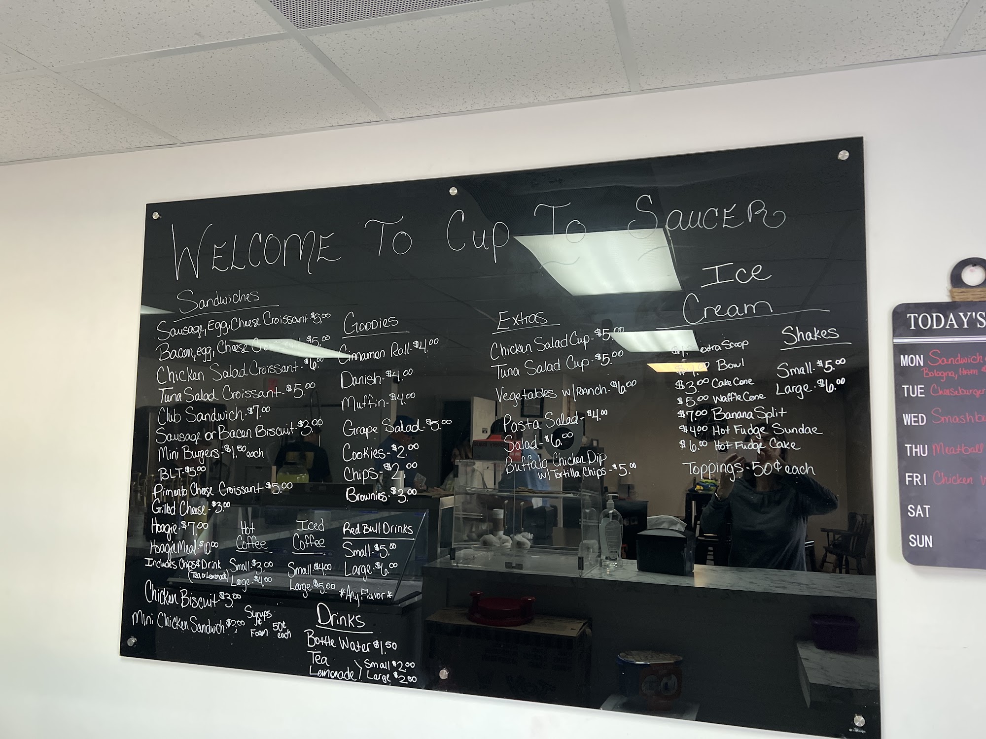 Cup to Saucer Coffee & more Menu