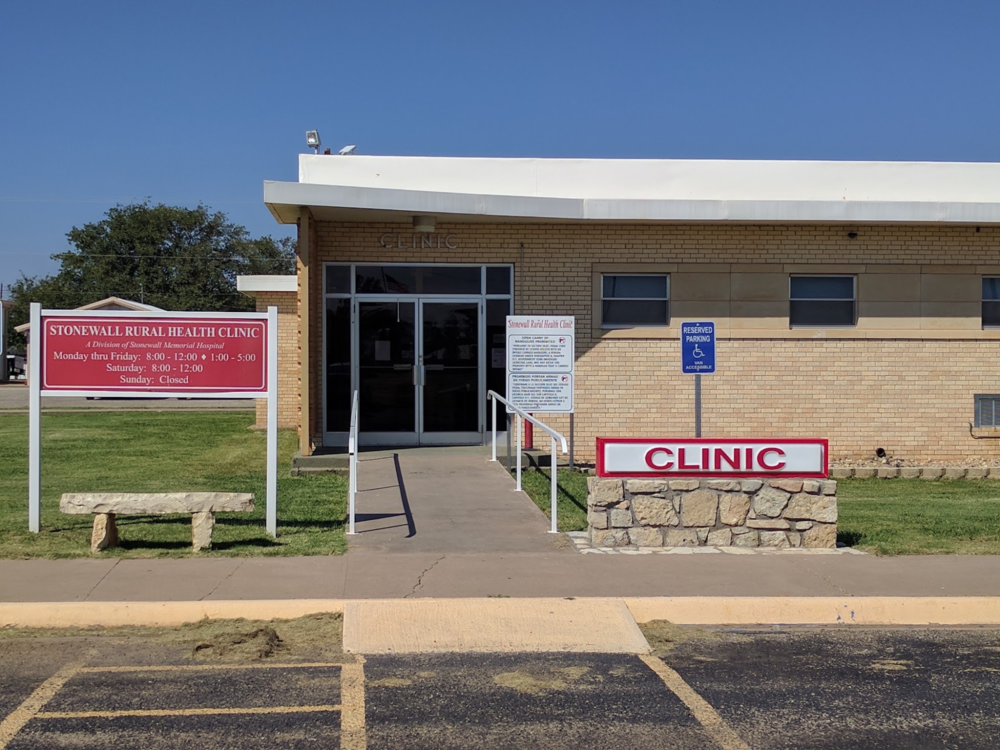 Stonewall Rural Health Clinic 819 Broadway St, Aspermont Texas 79502