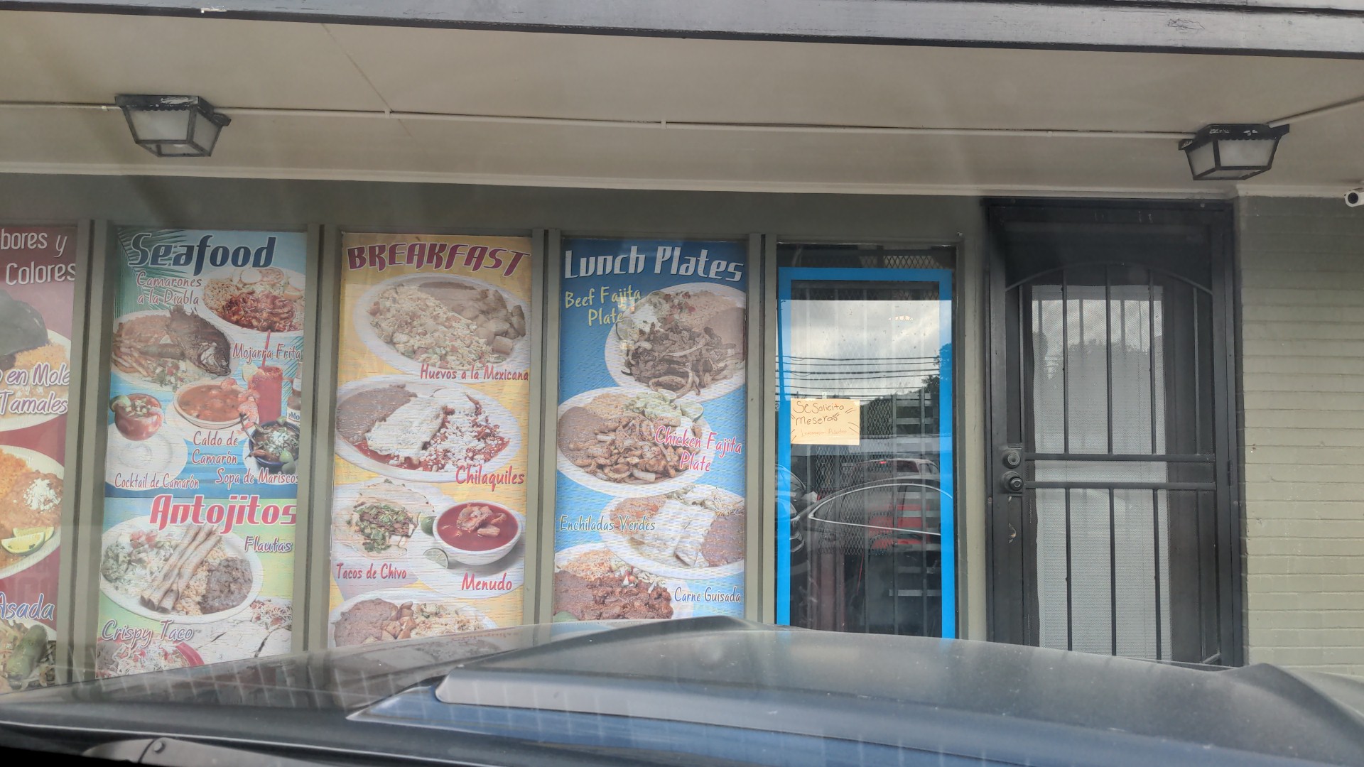 Seafood Mariscos Menu