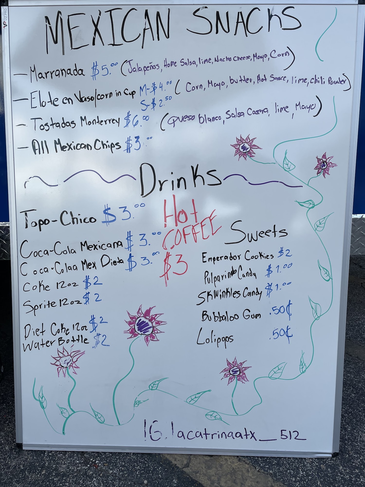 La Catrina ATX Menu