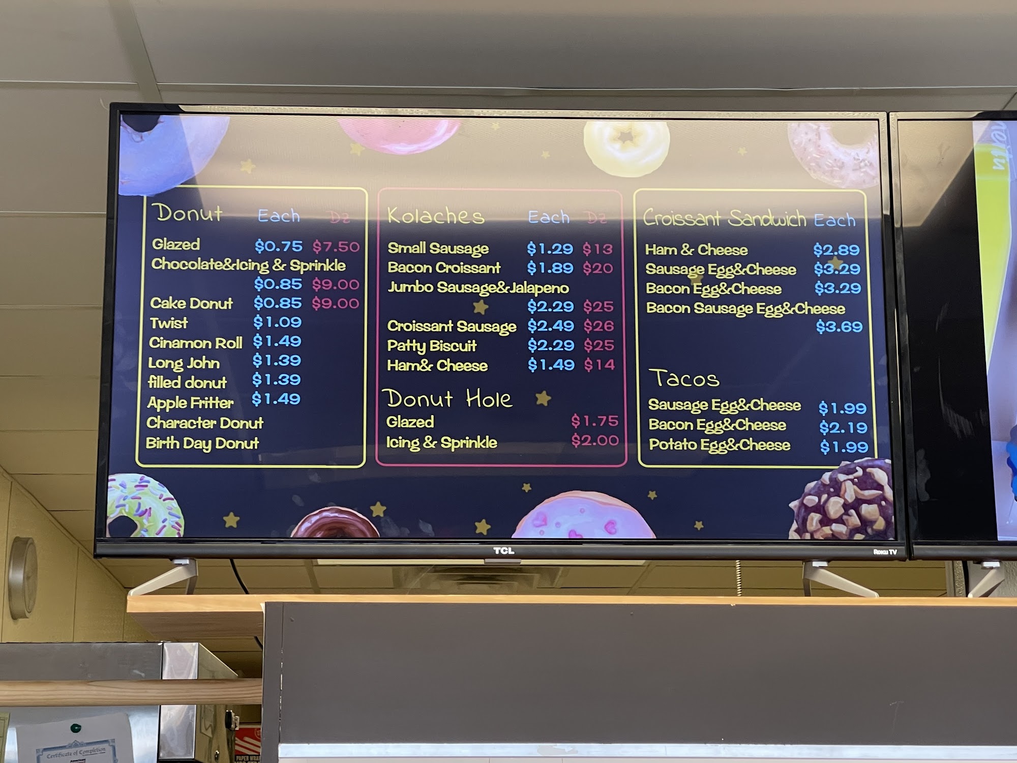 Donut Hub Menu