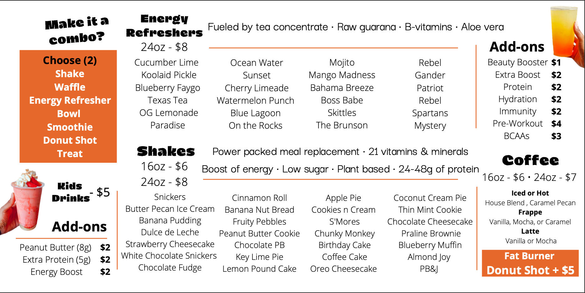 Baytown Nutrition Menu