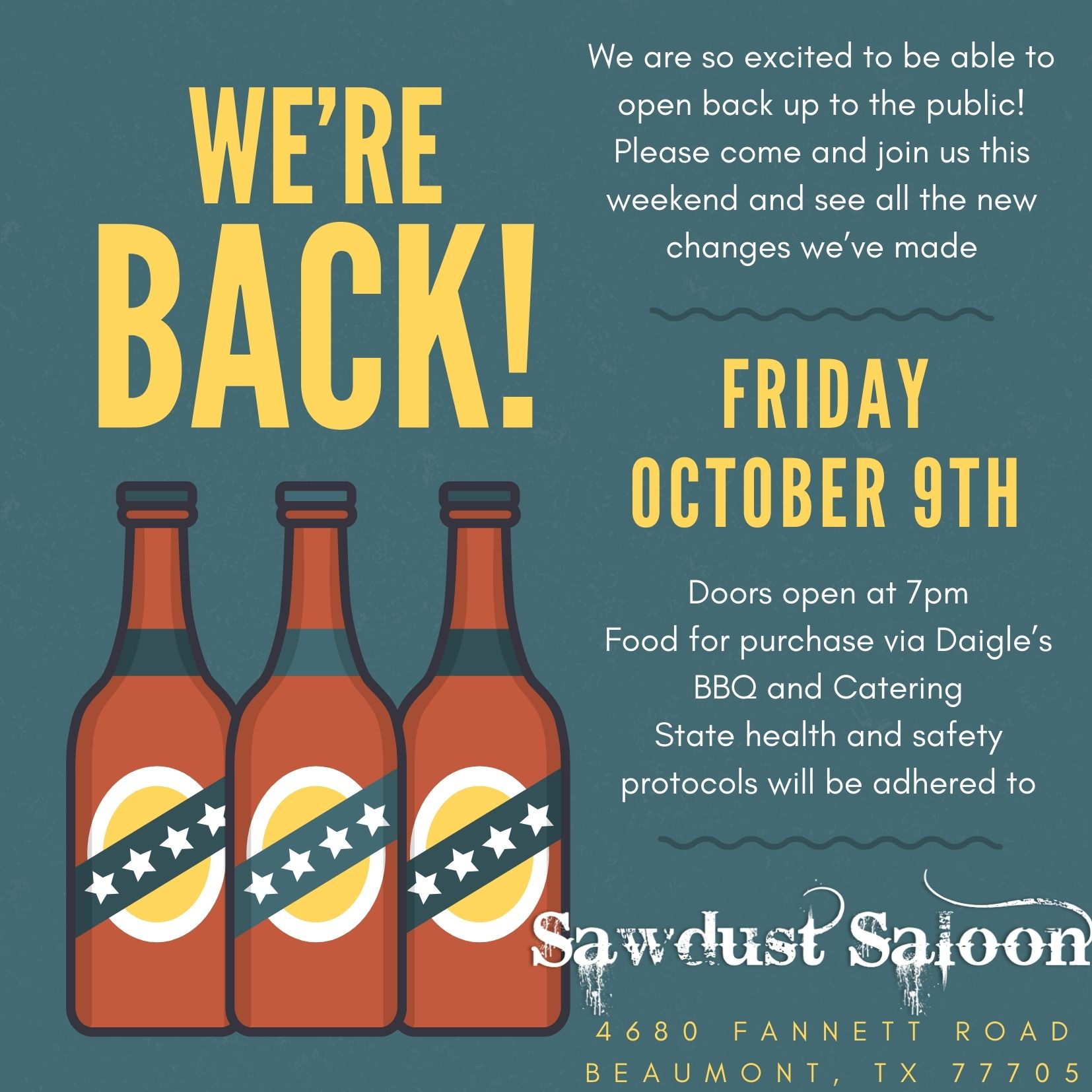 The Roxy Event Center and Music Hall Menu