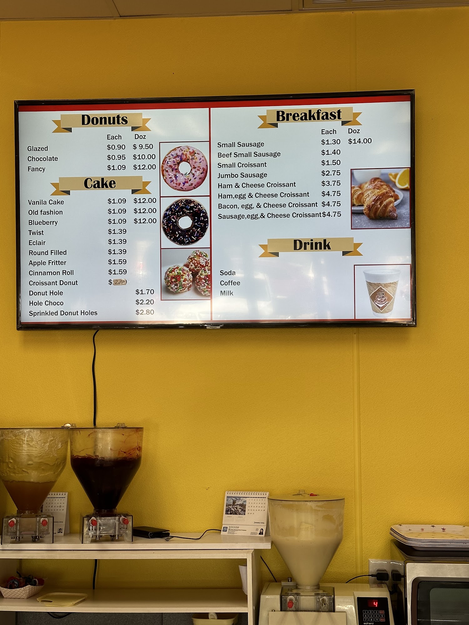 Best Donuts Menu