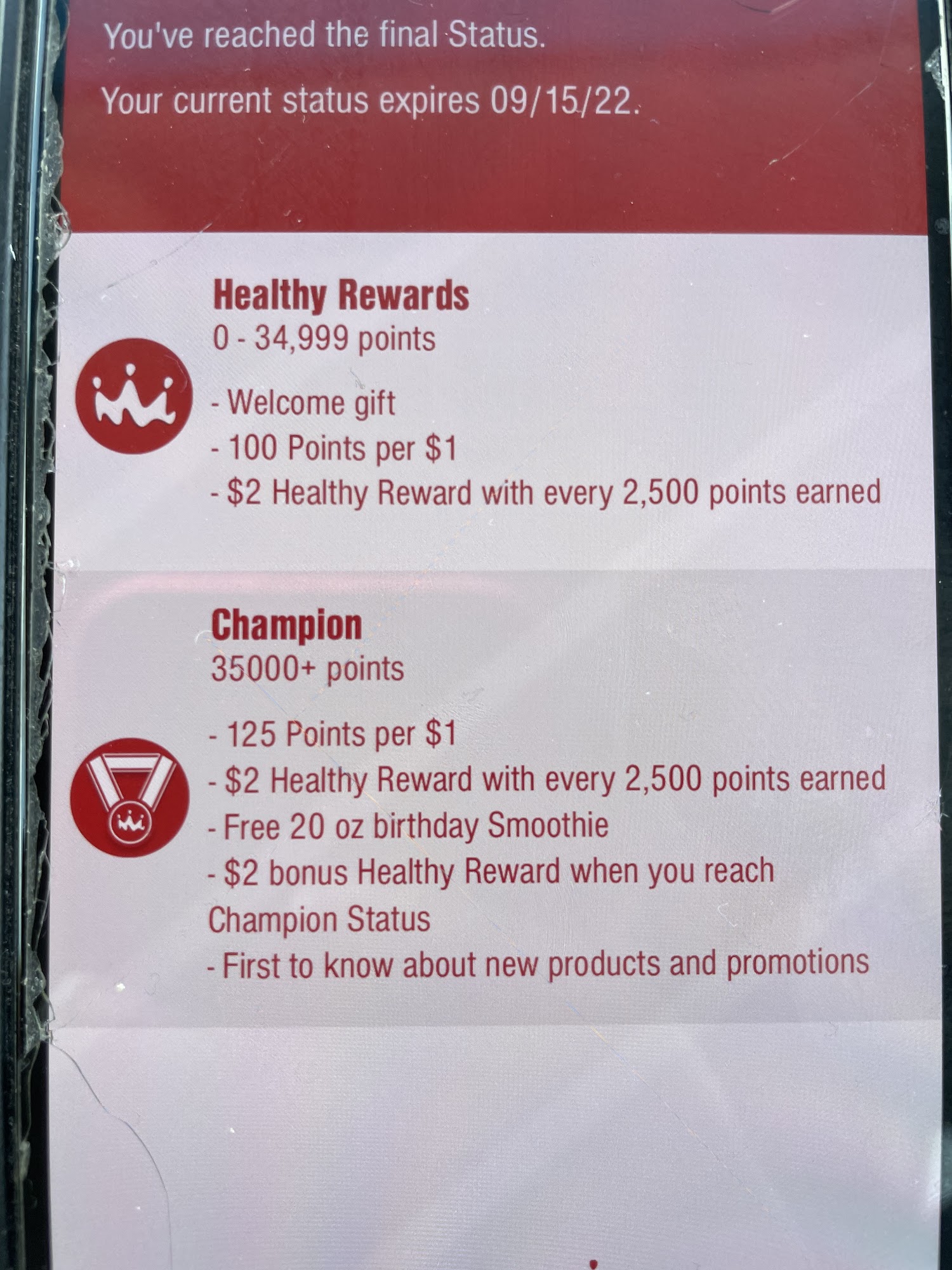 Smoothie King Menu