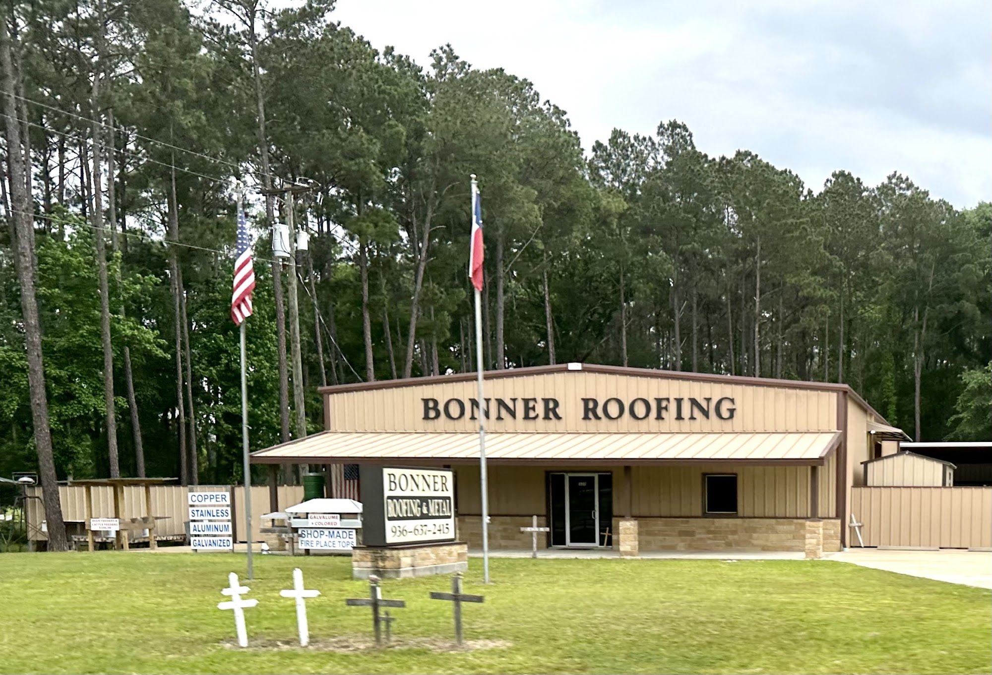Bonner Roofing & Metal Inc 1600 N Temple Dr, Diboll Texas 75941