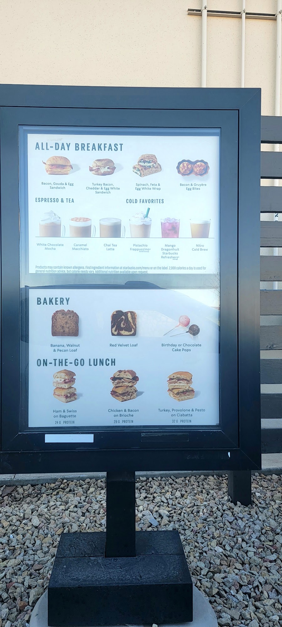 Starbucks Menu
