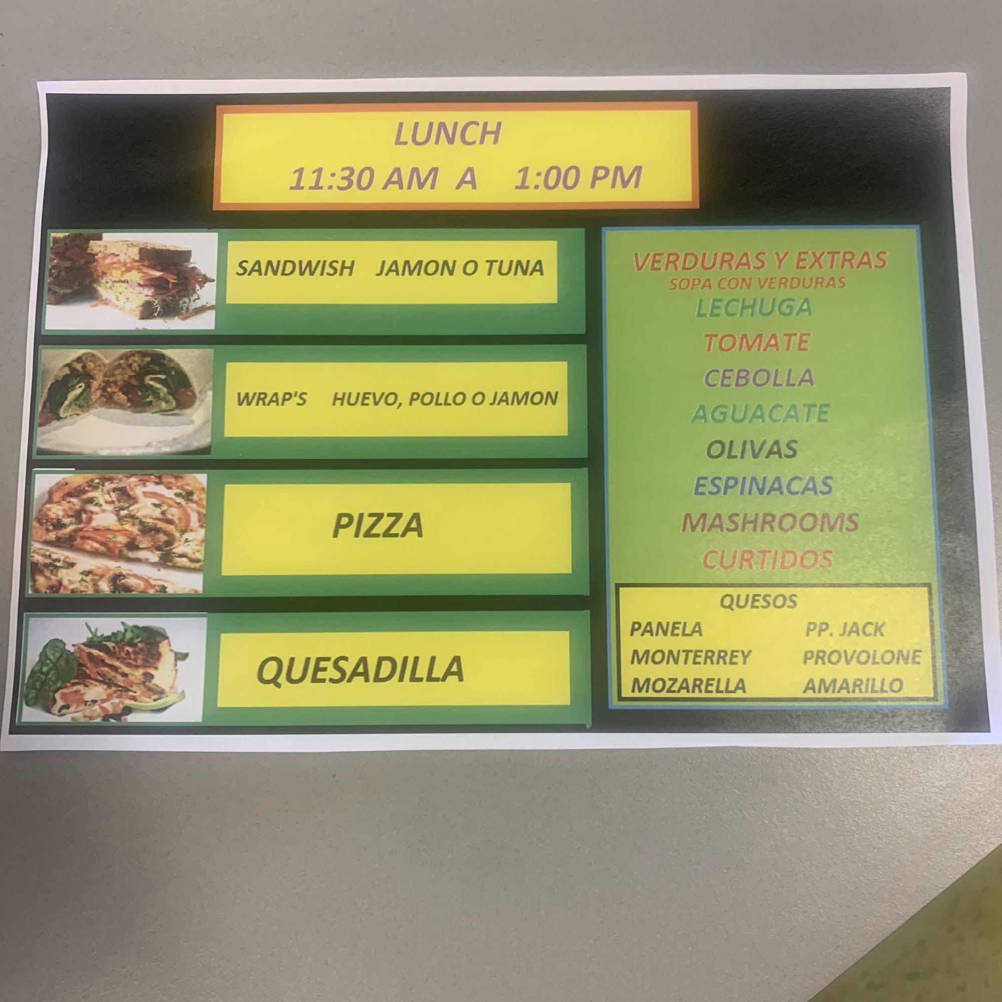 Mundo de salud Menu