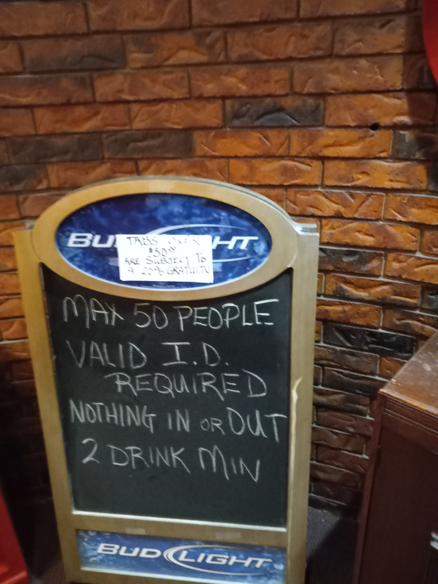 Corporate Image Cocktail Lounge & Bar Menu