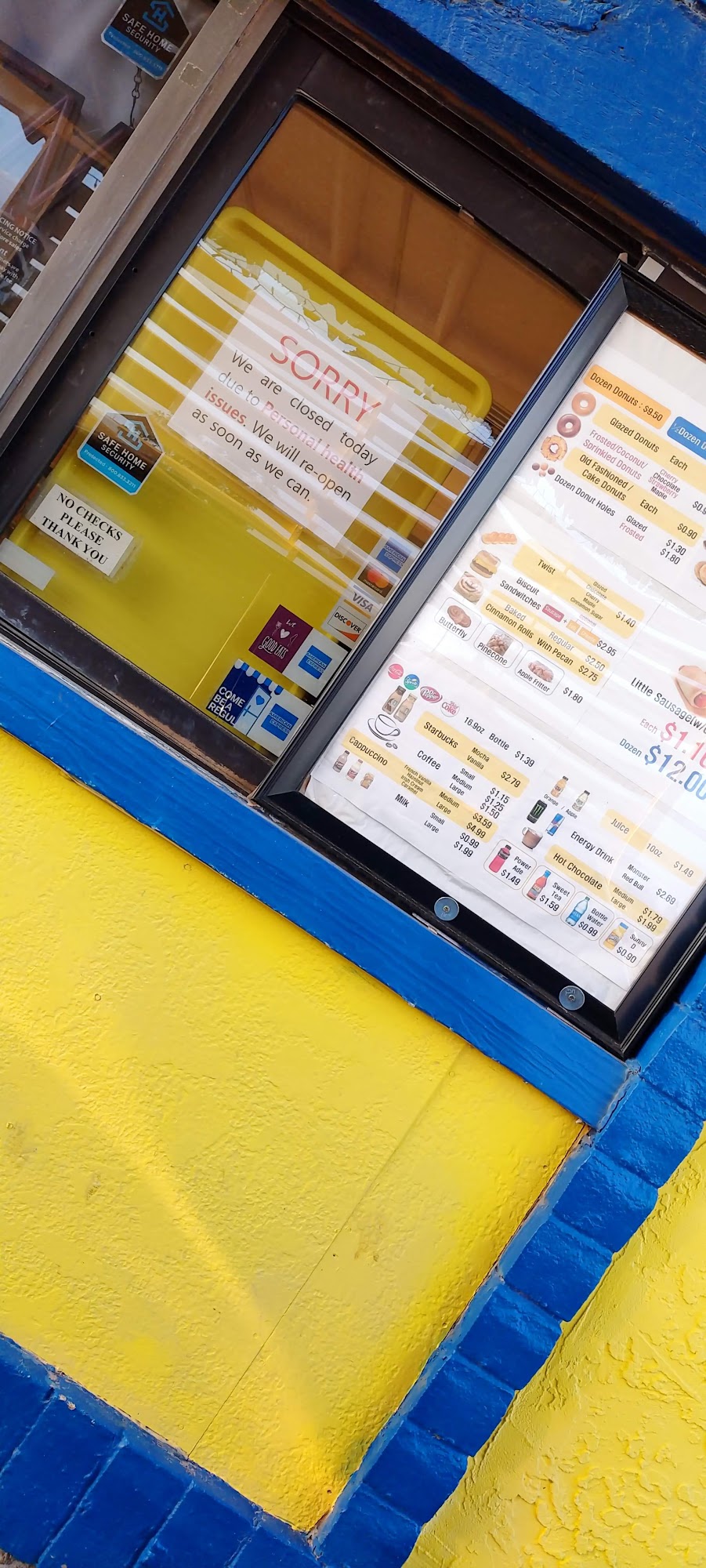 Daylight Donuts Menu