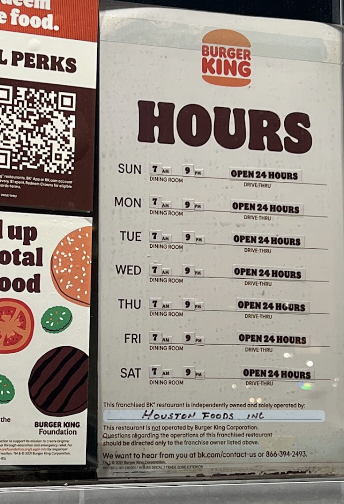 Burger King Menu
