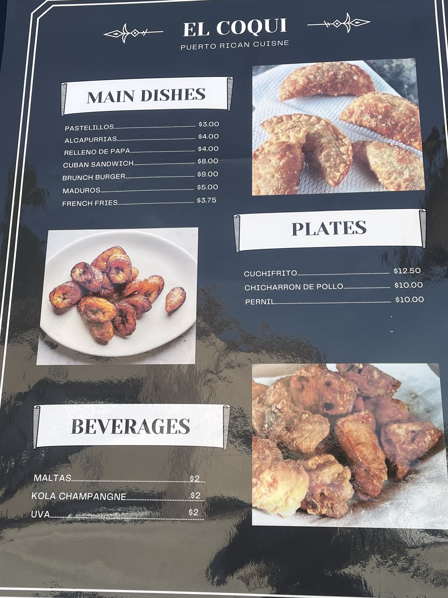 El Coqui (Food Truck) Menu