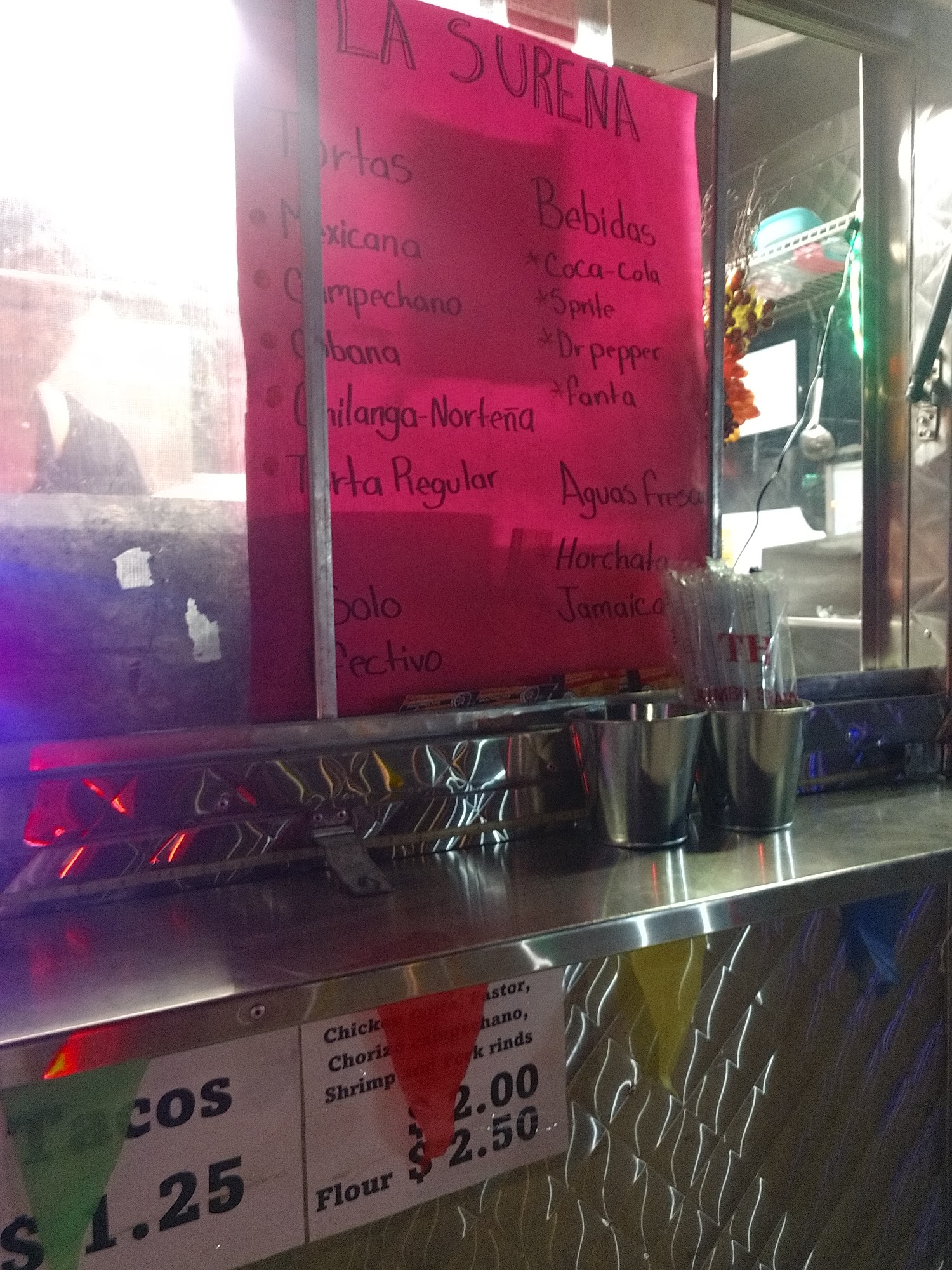 Taqueria La Sureña Menu
