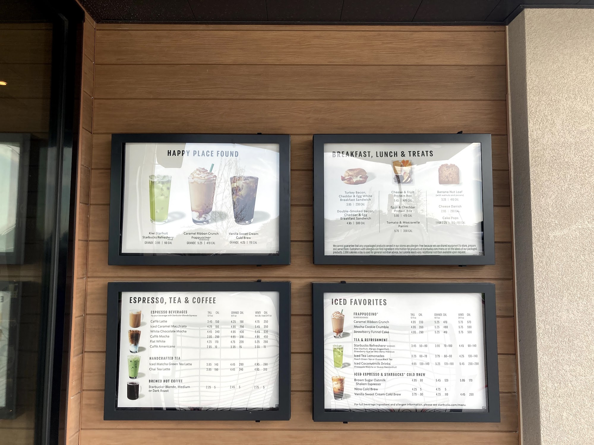Starbucks Menu