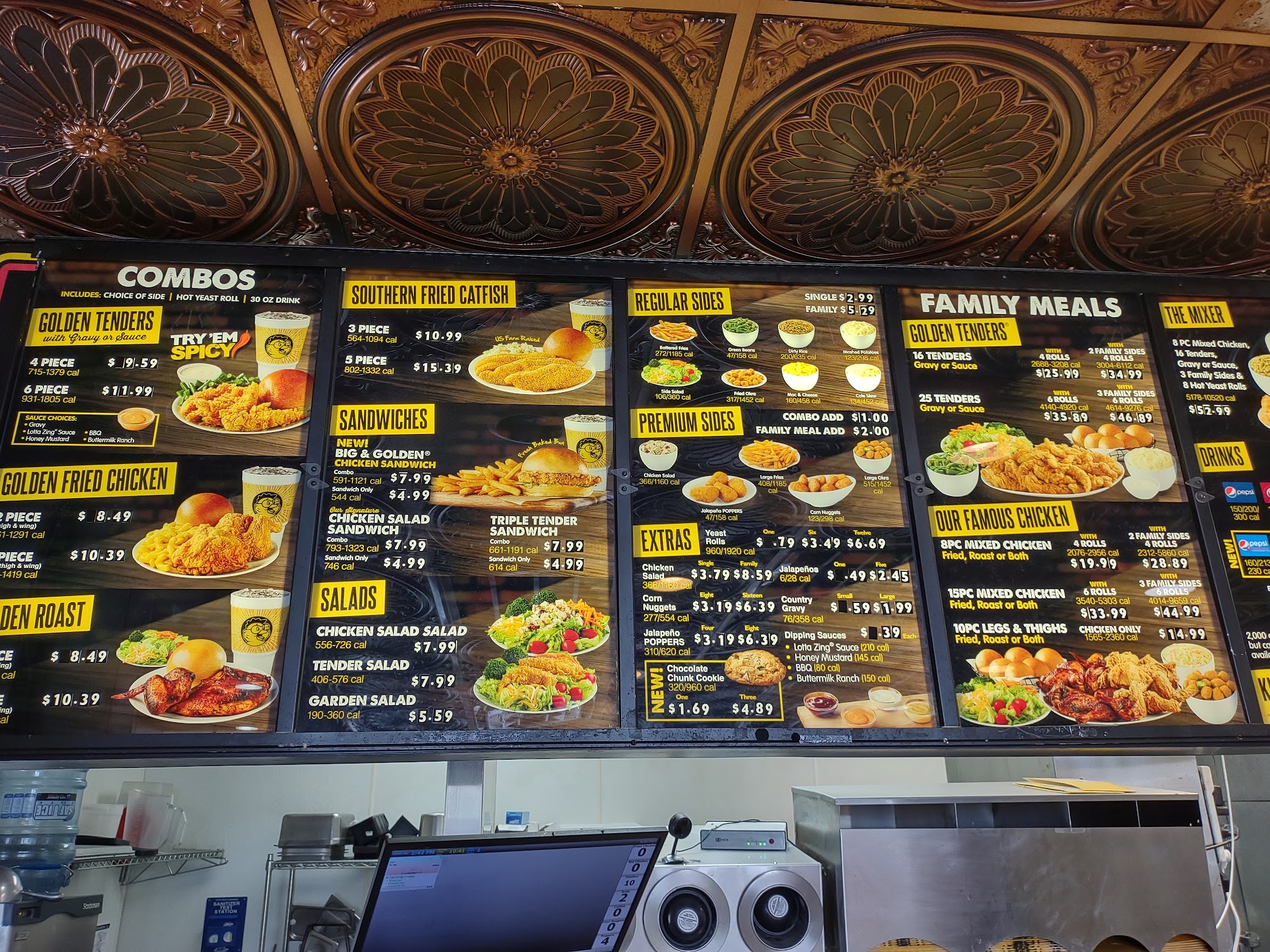 Golden Chick Menu