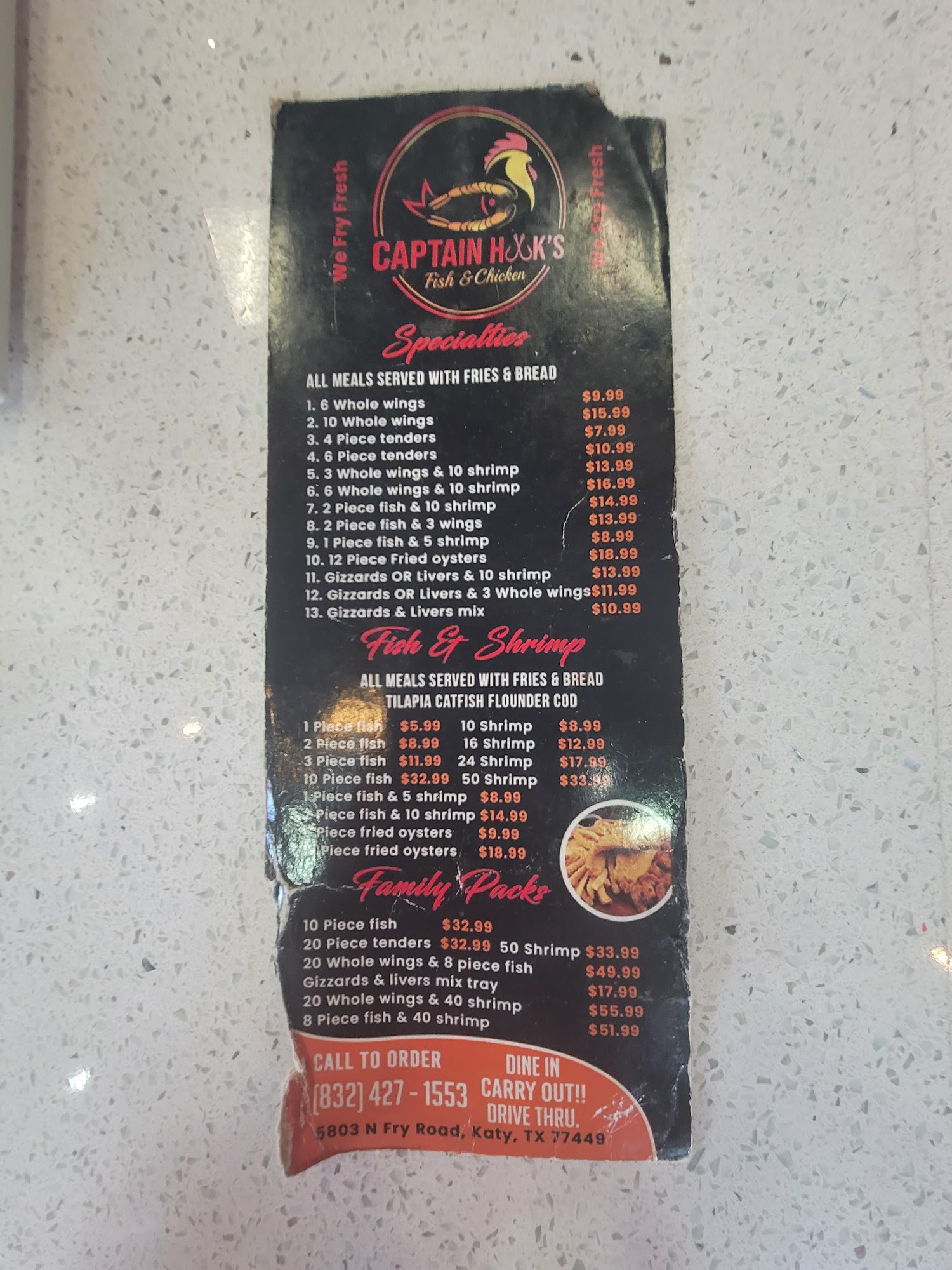 Captain Hook's, Katy Menu, Reviews (99), Photos (38) Restaurantji