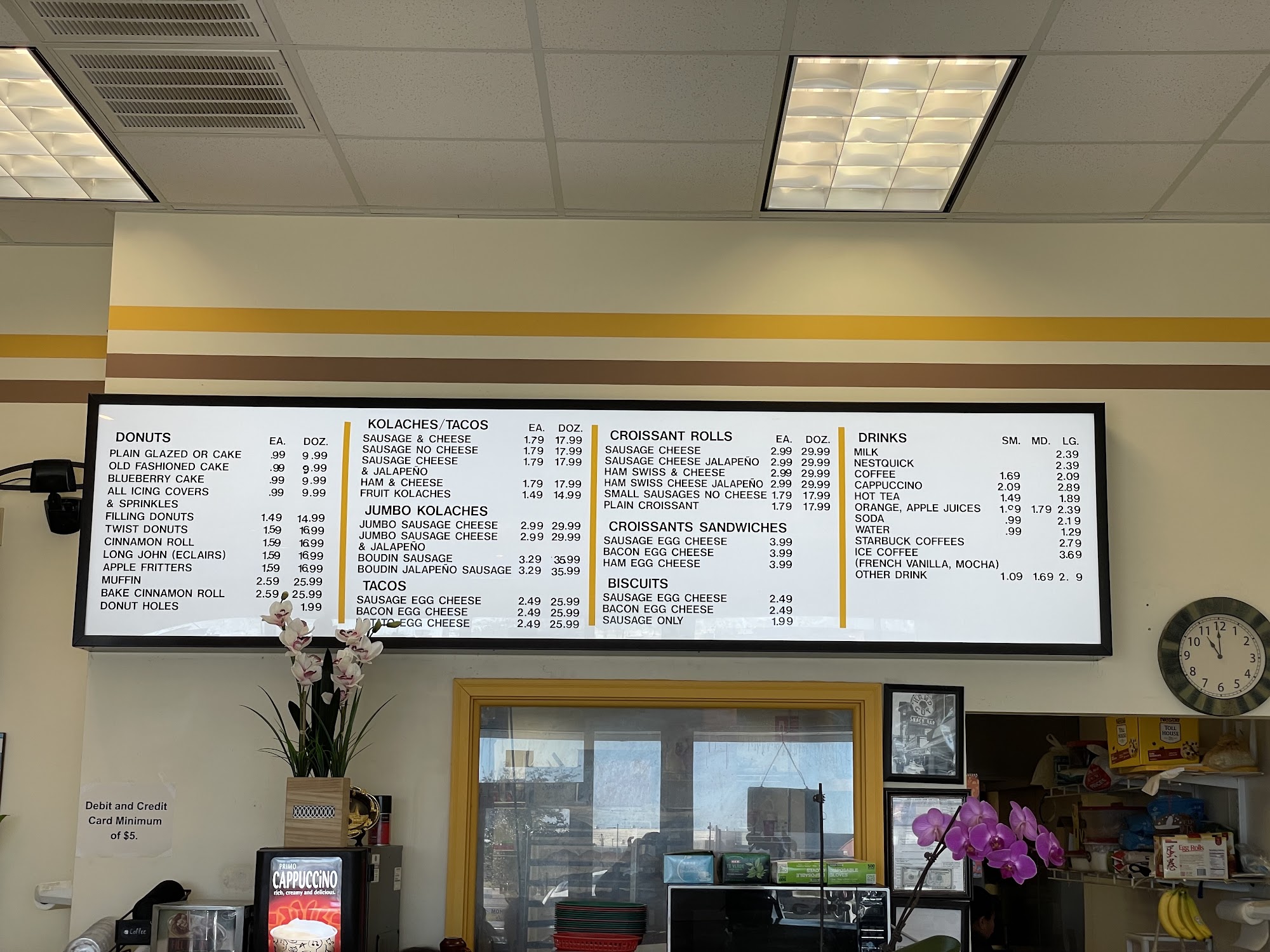 Kyle Donuts Menu