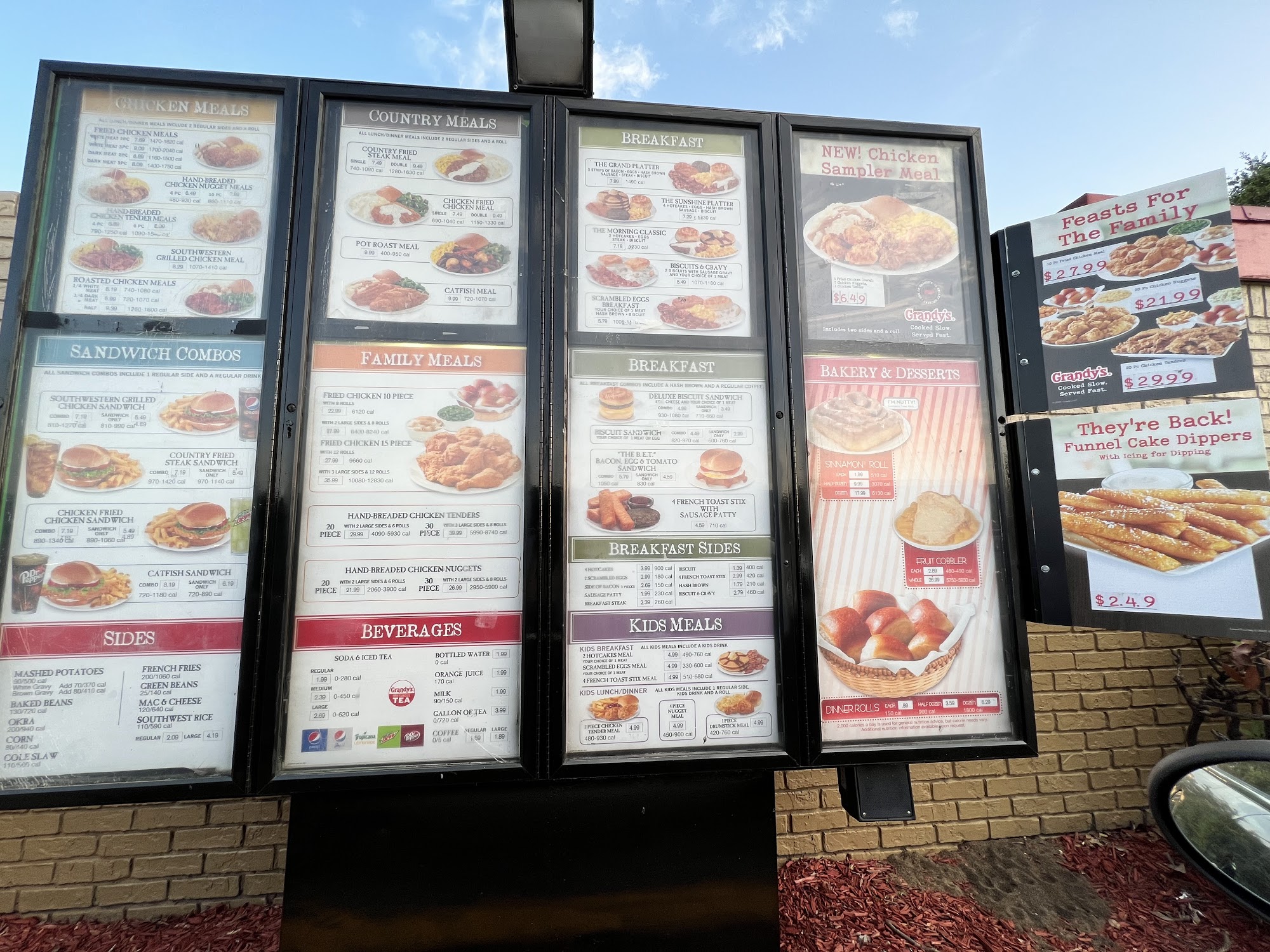 Grandy's Menu