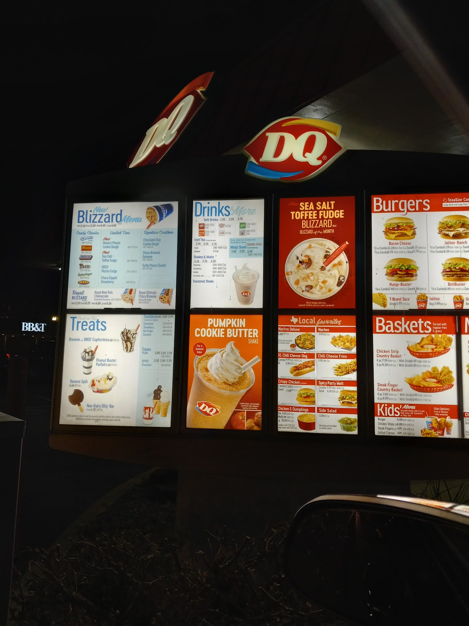 Dairy Queen Menu