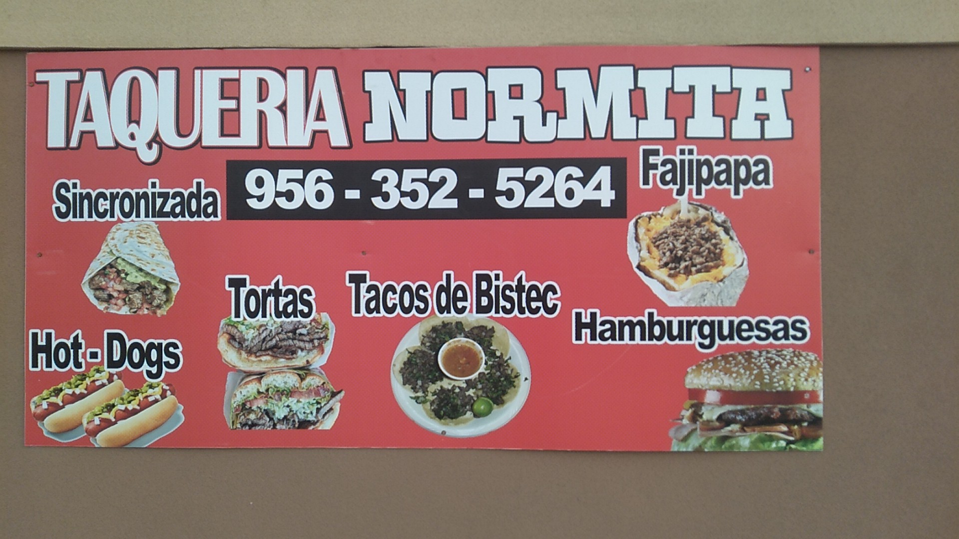 Taquería Normita Menu
