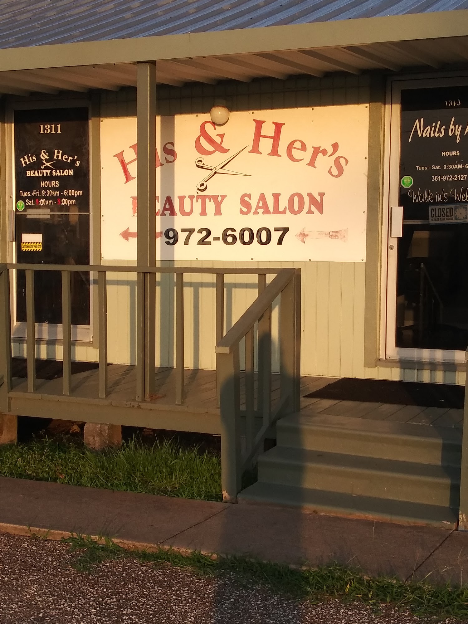 His & Her's Beauty Salon 1311 4th St, Palacios Texas 77465