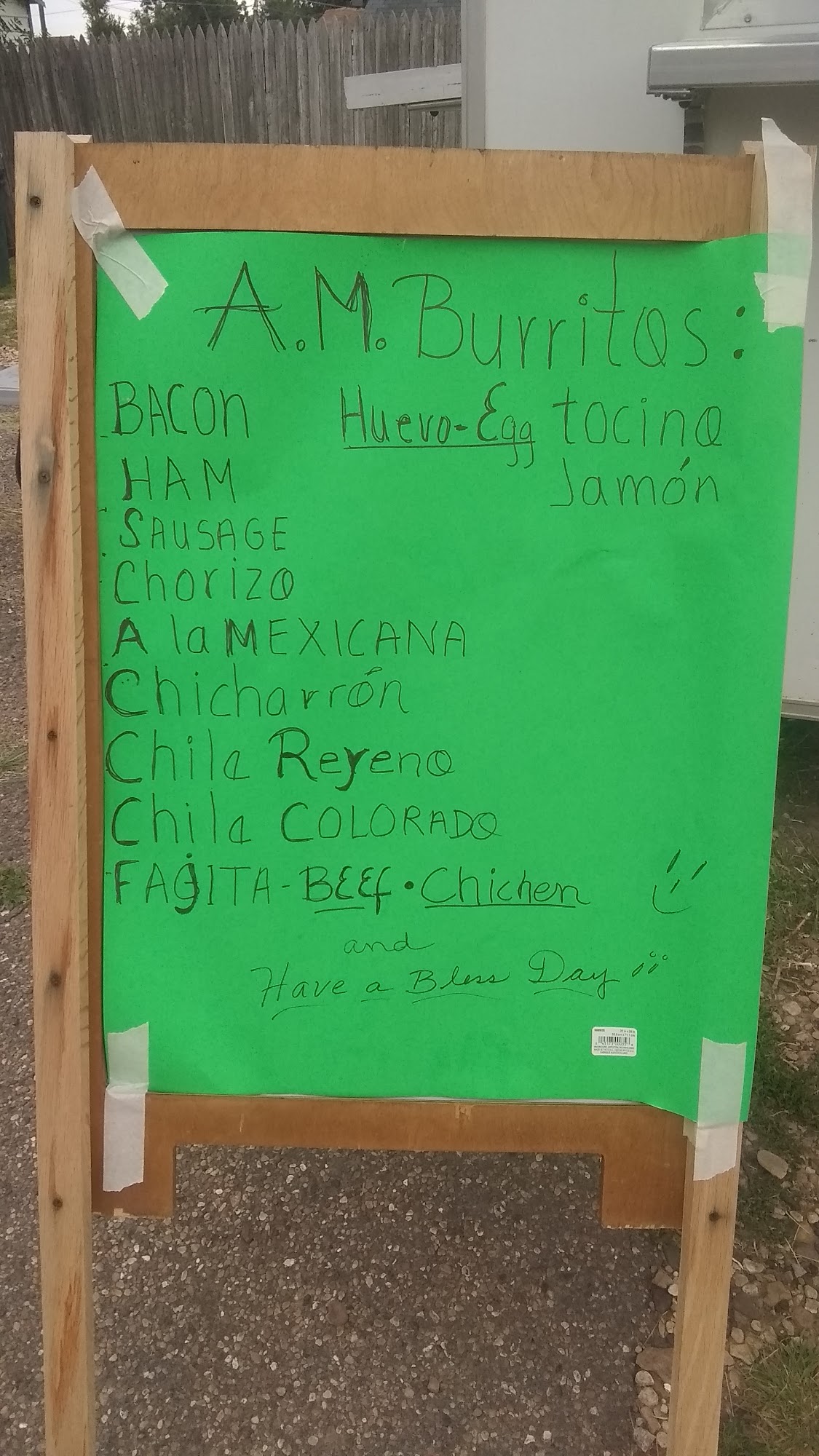 Sabor MexiCano Menu