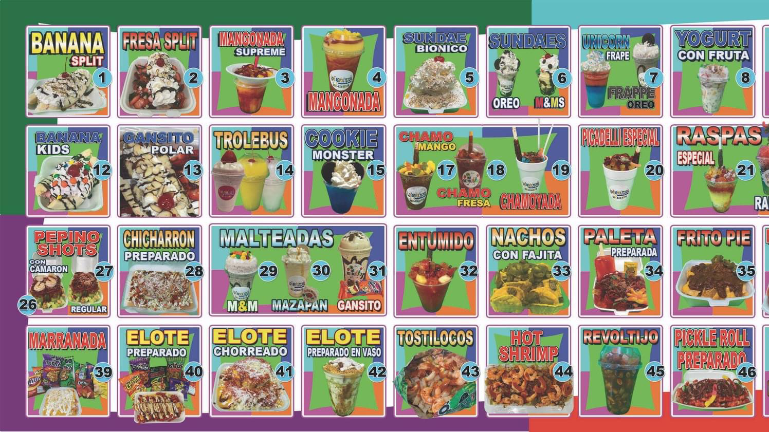 Revoltiijoz Snackland Menu